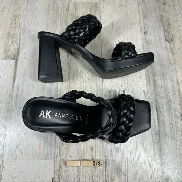 New Anne Klein  Alexander Braided  Platform Block Heel Sandal #918 - Picture 13 of 13